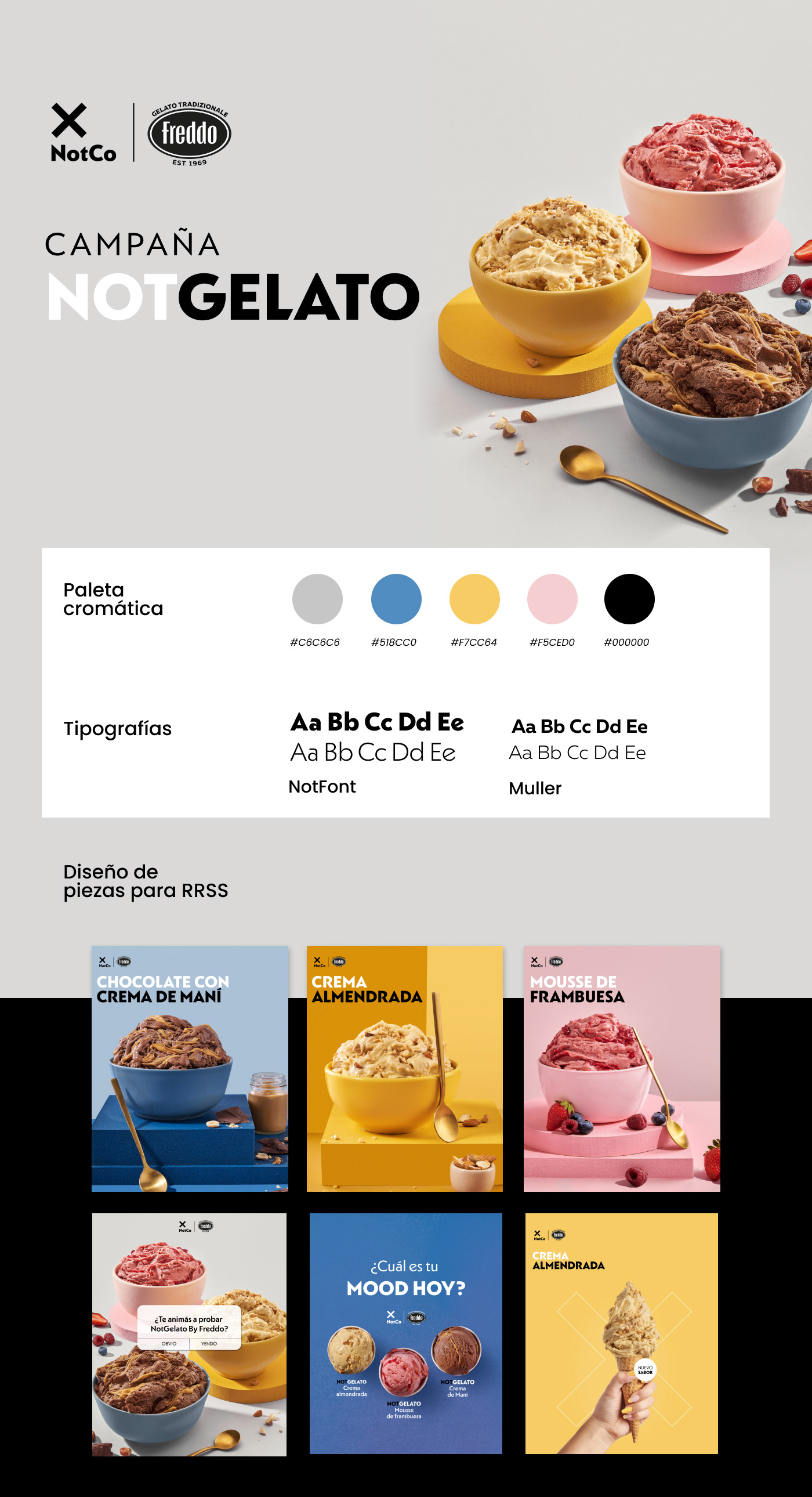 Campaign Design graphic design  ice cream campaña gráfica