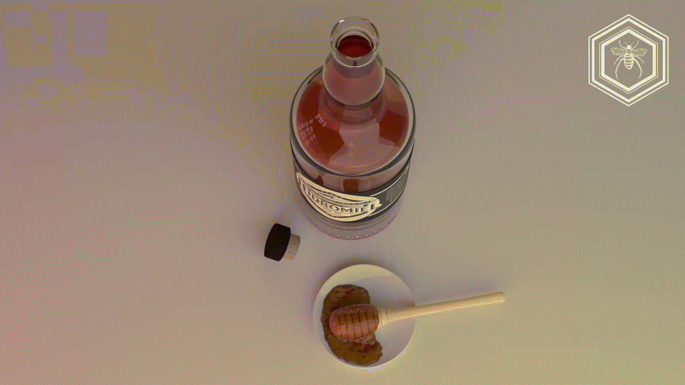 honey label design package Licor botella etiqueta Packaging Mockup miel bee