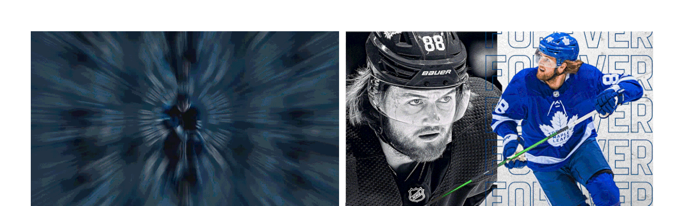 animation  branding  graphic design  hockey maple leafs motion design NHL package design  Toronto