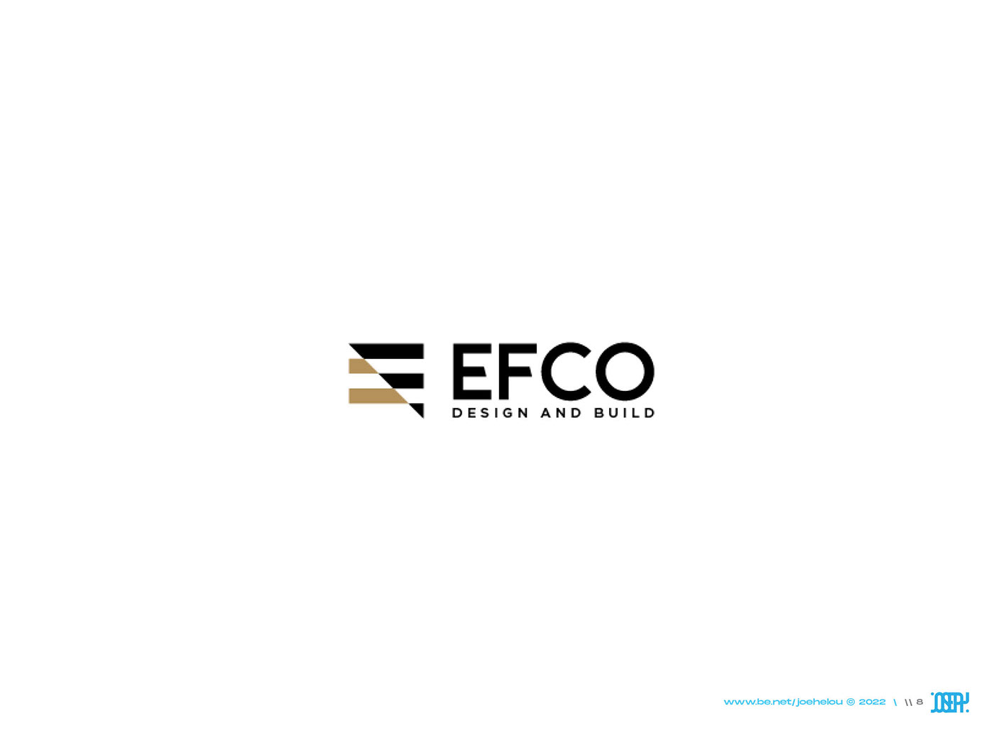 Art Director branding  construction design dubai e letter EFCO KSA Qatar