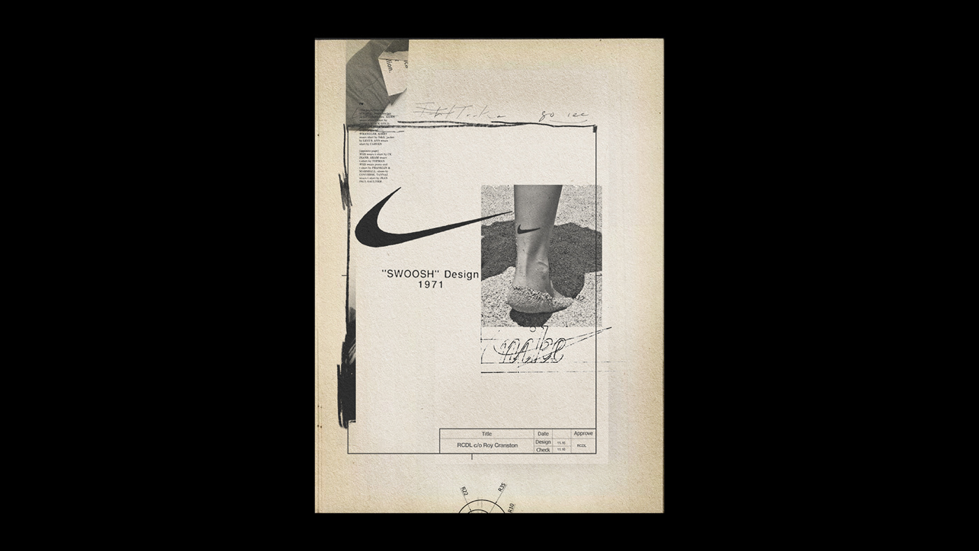 poster series everyday typography   Brutalism Nike minimal abstract daily posters