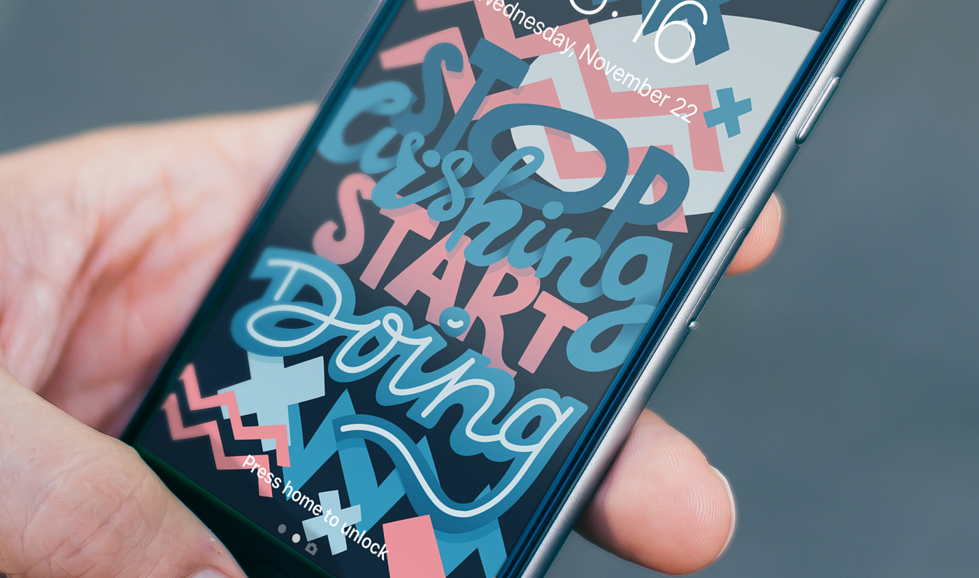 Wallpapers lettering iphone ios typography   ILLUSTRATION  hand drawn HAND LETTERING type Quotes