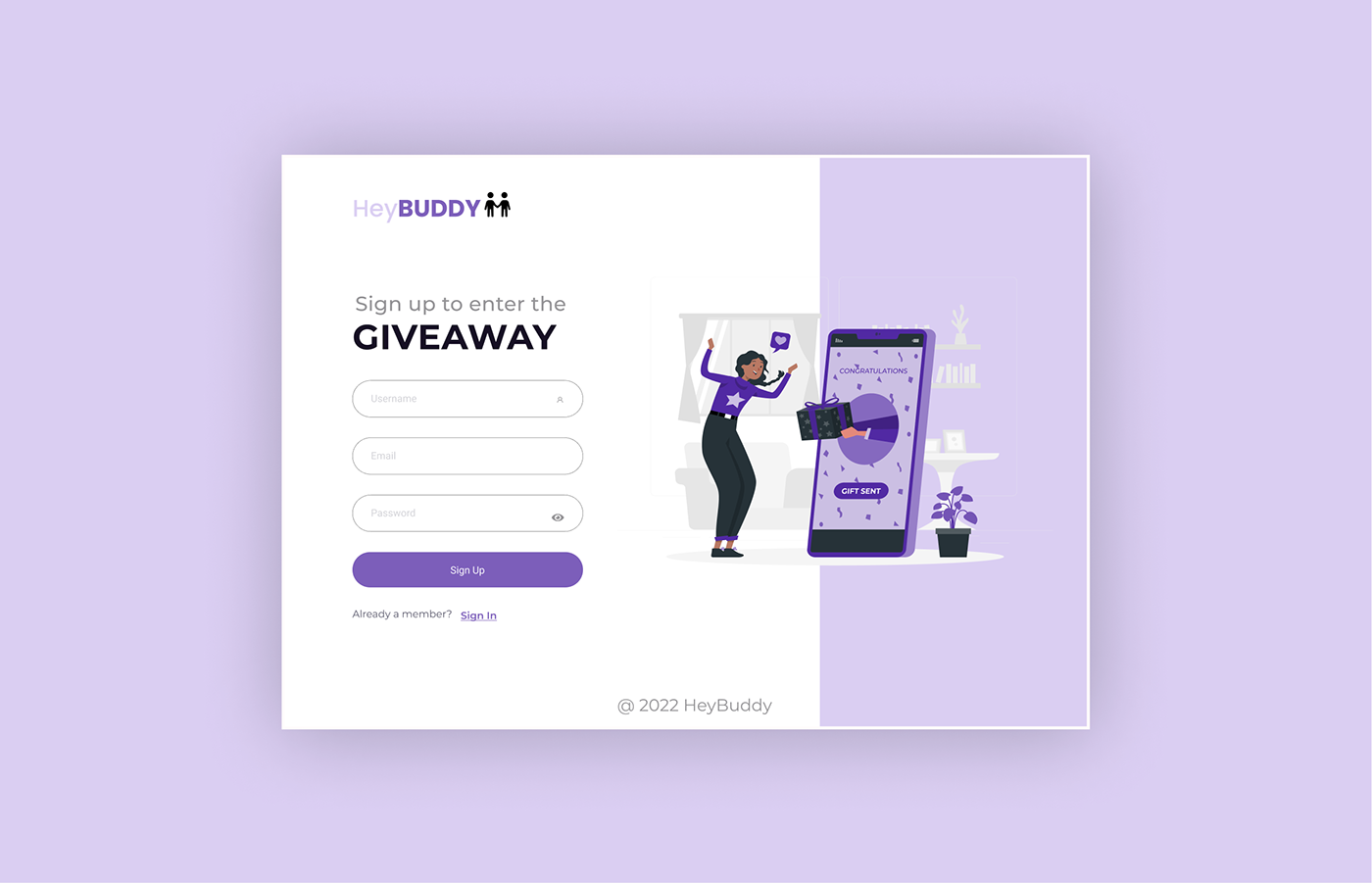 Day 1 DailyUI figmadesign giveaway signup