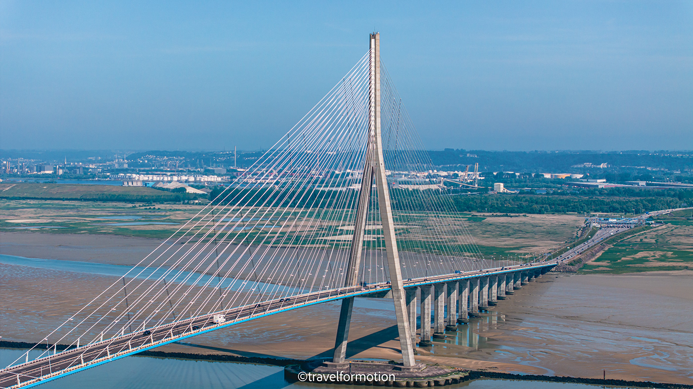bridge france Aerial drone architecture modern aerialphotography lehavre pont de normandie