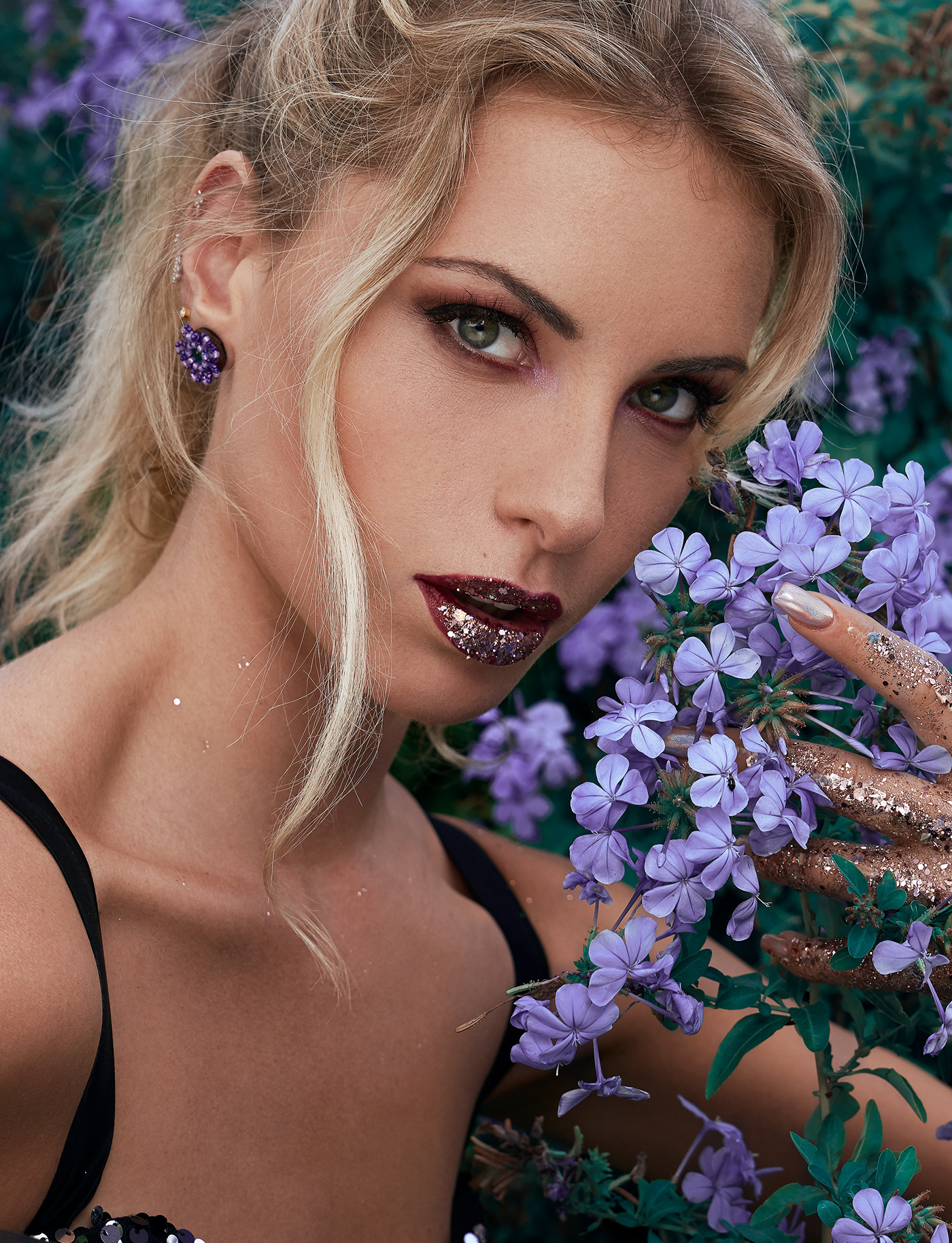 beauty beauty editorial beauty photography colors editorial Flowers green magazine Photography  portrait