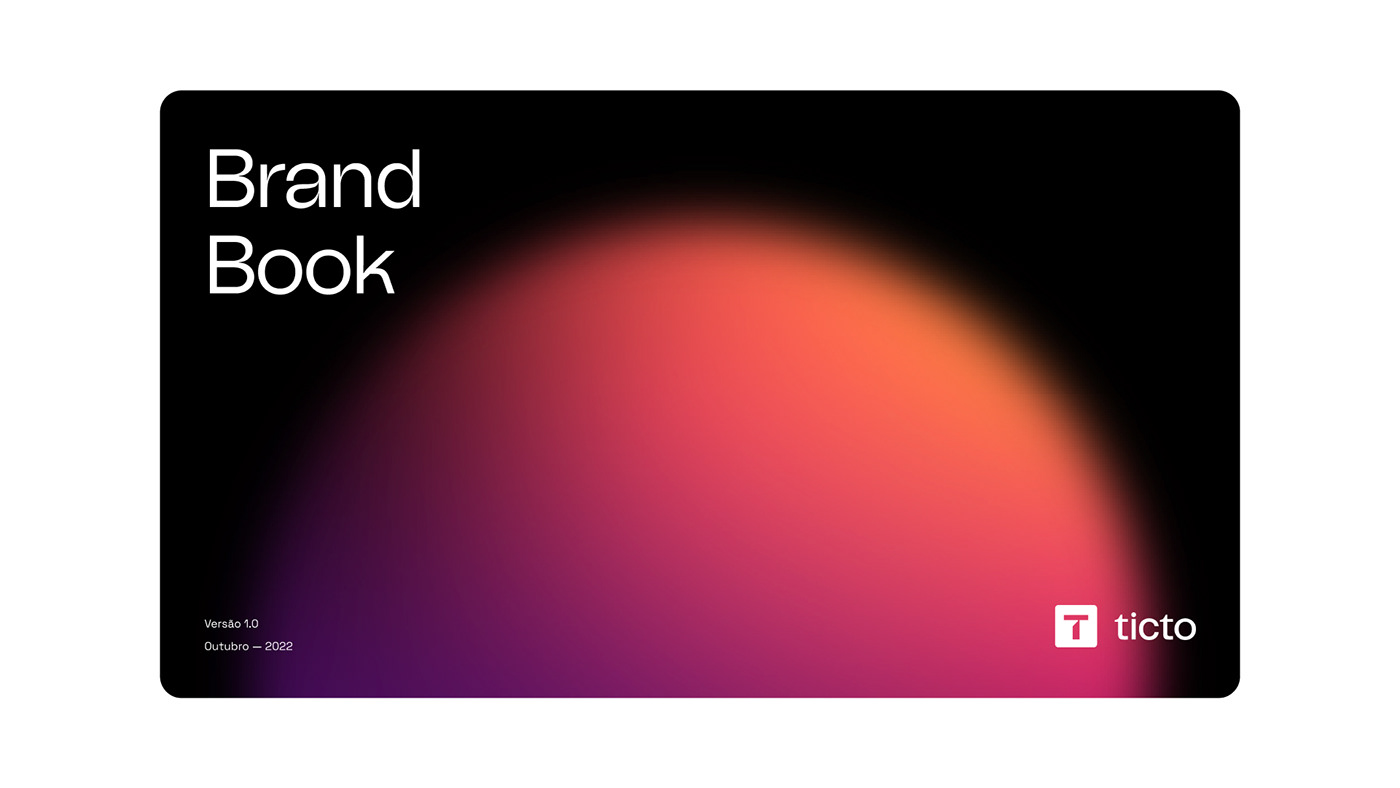 branding  colorful gradients logo modern Online Sales ticto visual identity