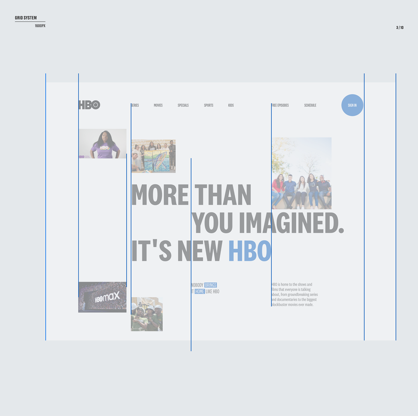 Channel corporate hbo Movies news redesign UI ux Webdesign Website