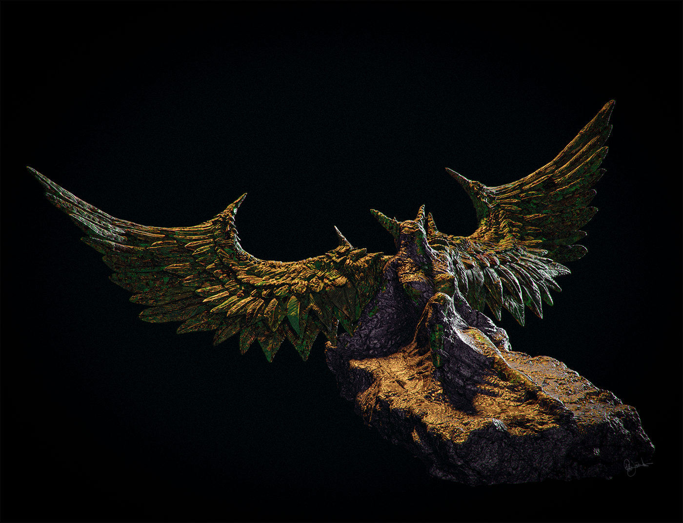 angel Character design  concept art demon devil Digital Art  fantasy lucifer wings