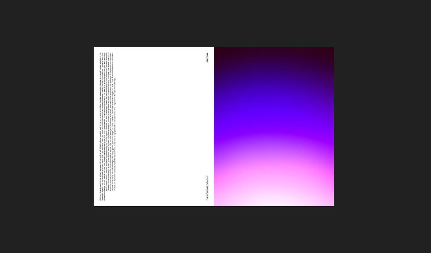 spectrum light neon sperimental editorial gradient color visual visual design graphic design 