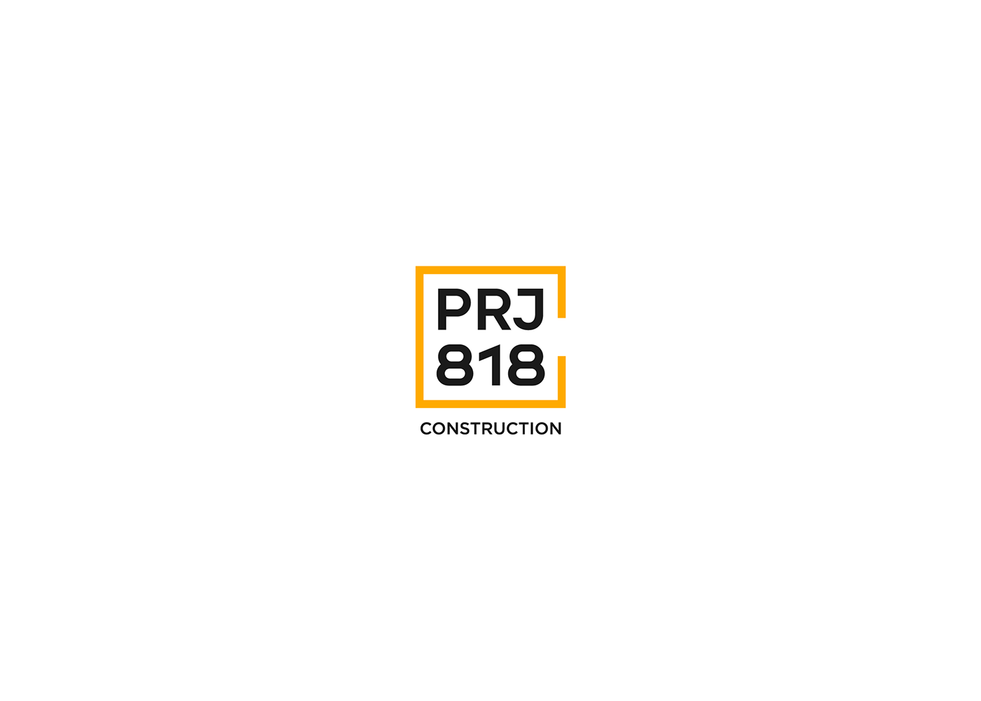 brand identity branding  construction construction logo Logo Design project818 visual identity stationary Stationary design Stationery