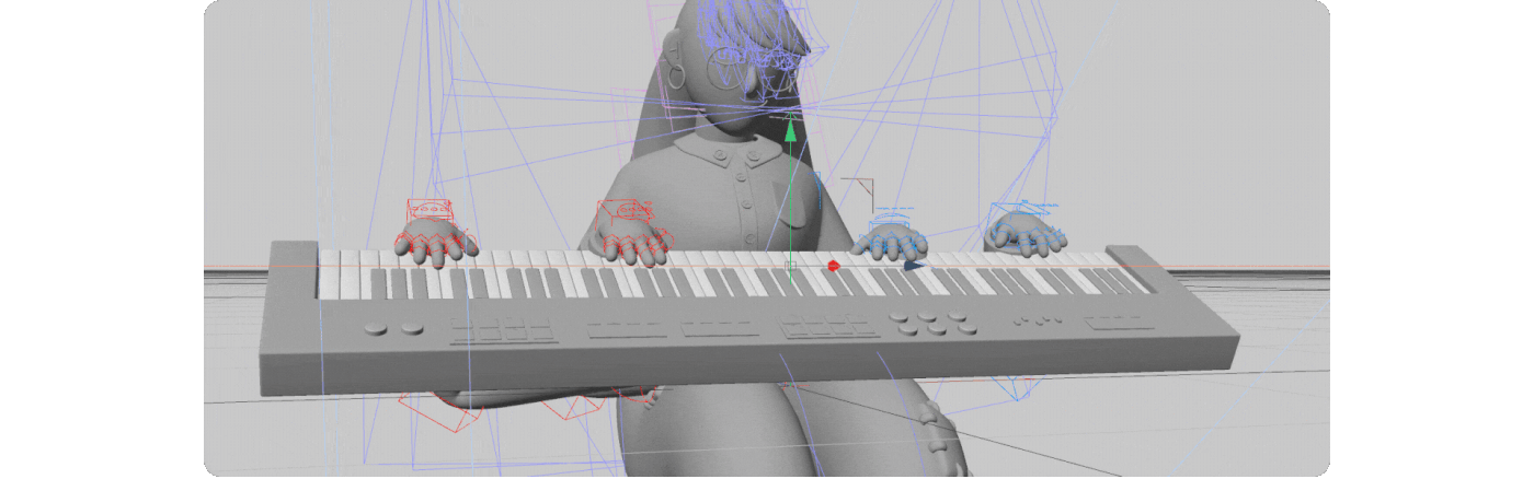 music instrument sound musician animation  motion design graphic design  art direction  Character design  storyboard