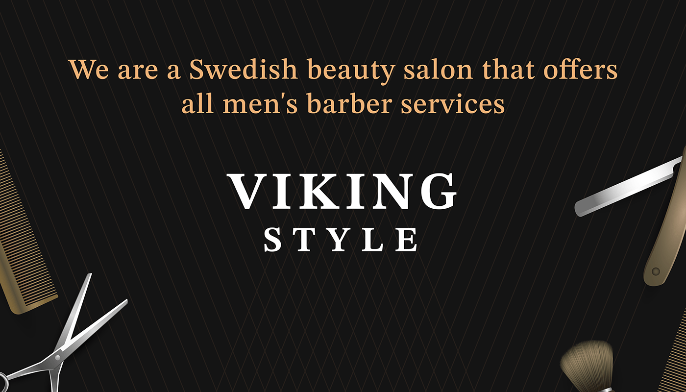 barber brand brand identity branding  hair logo salon Style viking vikings