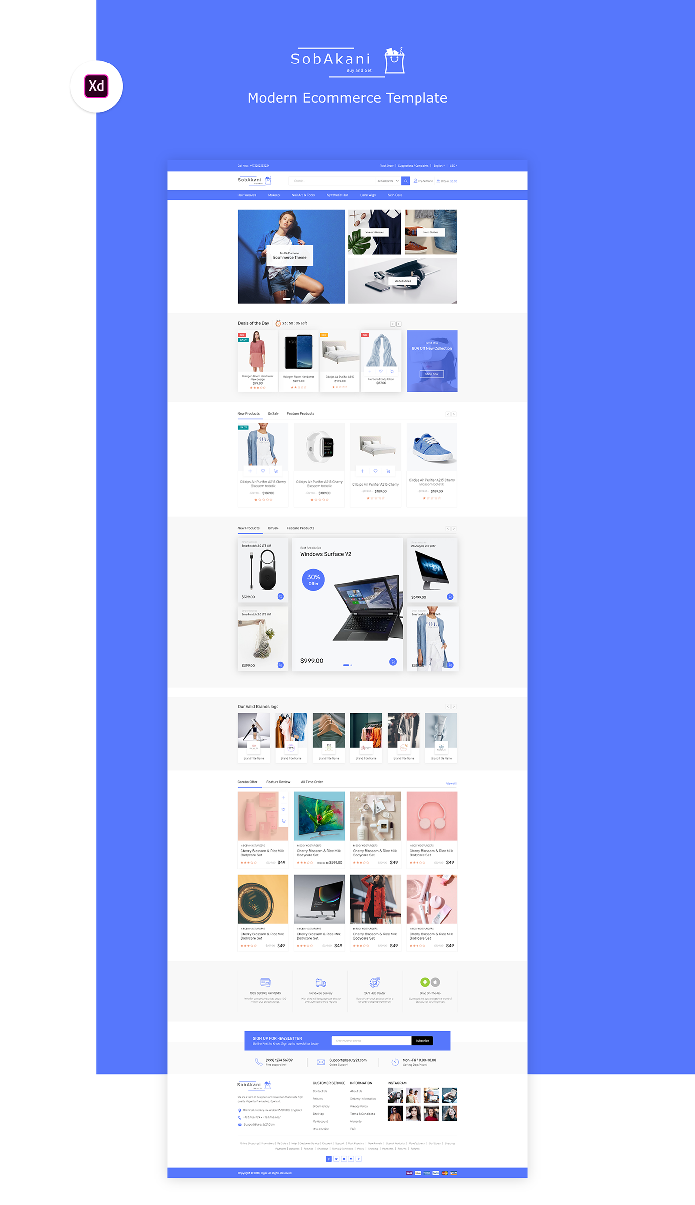 concept creative Ecommerce online order Shopping template Website Design