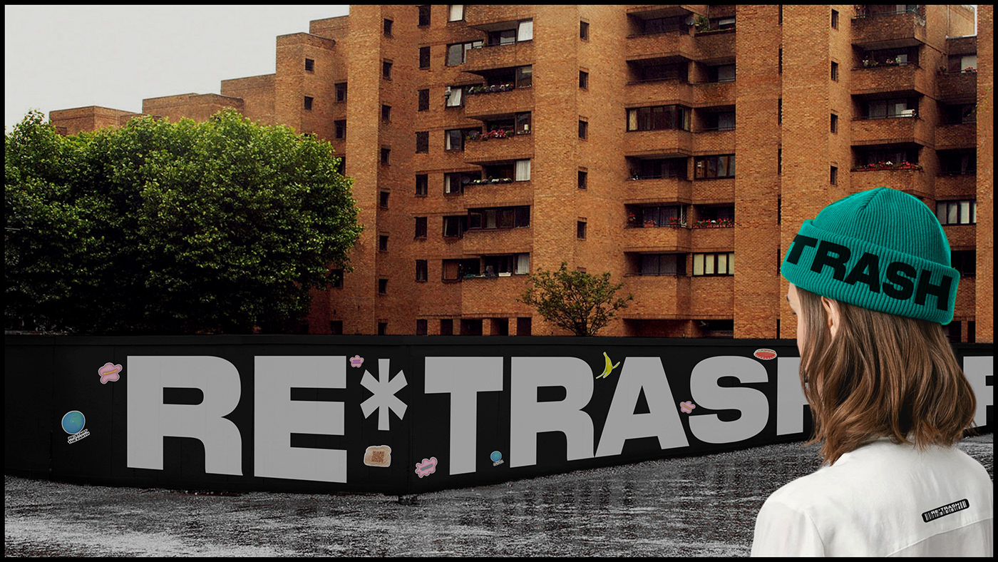 trash recycle ux UI/UX Figma Website 3D identity Social media post visual identity