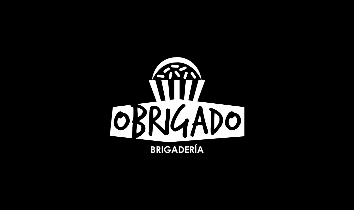 brigadeiro Brasil Brigaderia Costa Rica postres Dulce chocolate Coconut Coco design graphic brand identity kids niños
