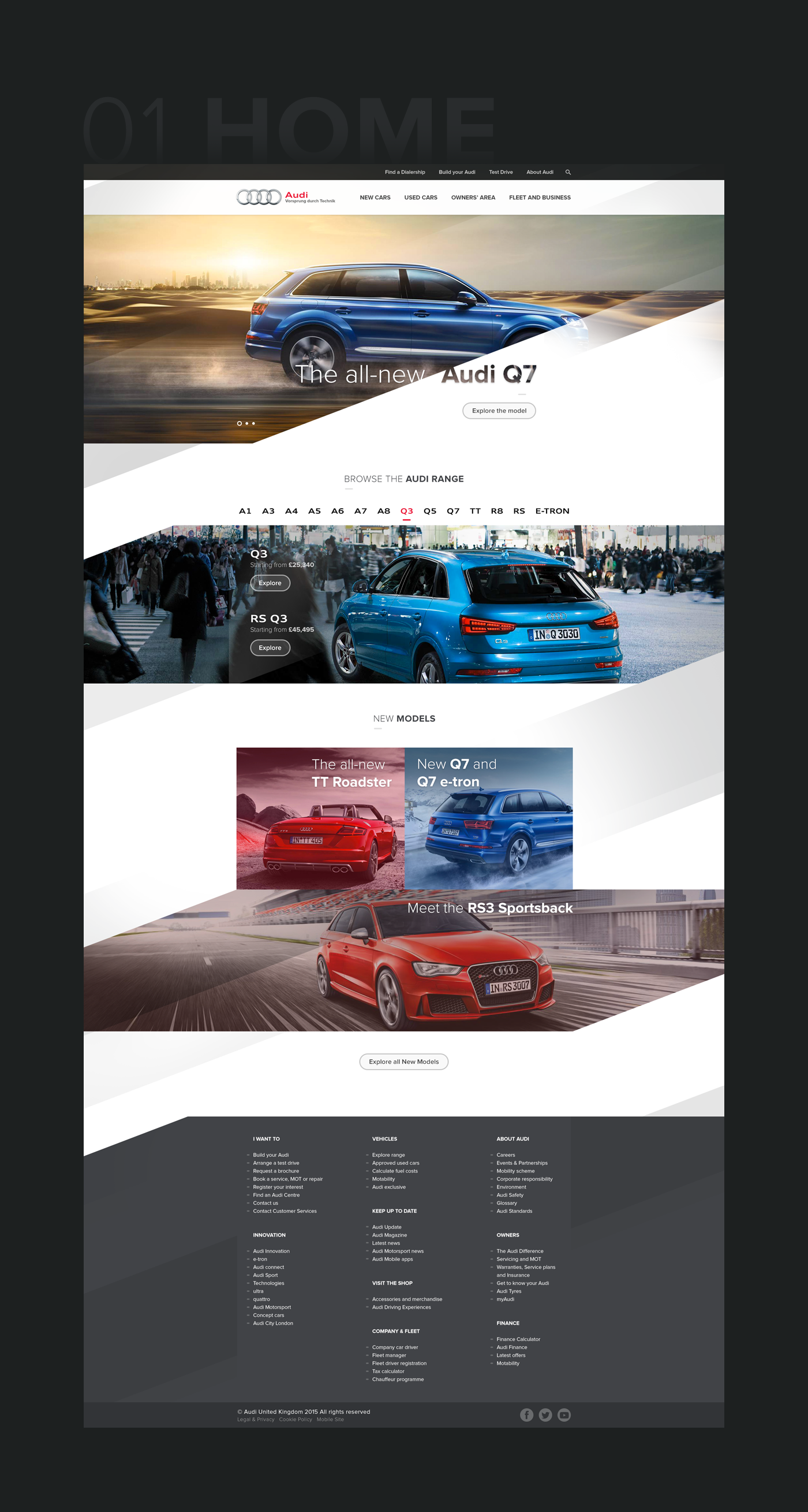 Audi Website concept car design product