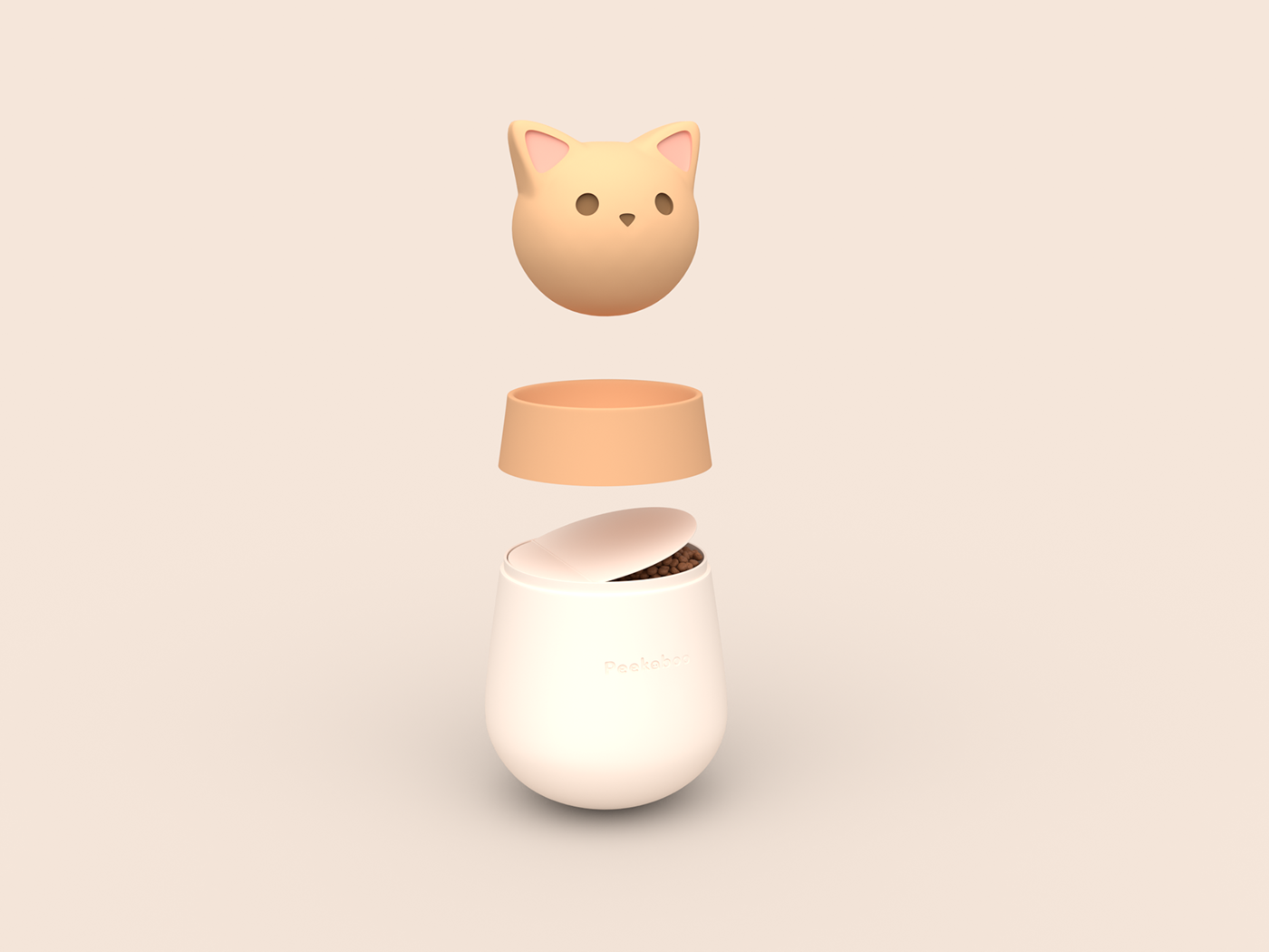 3D Packaging product design  animal Cat cute design Pet