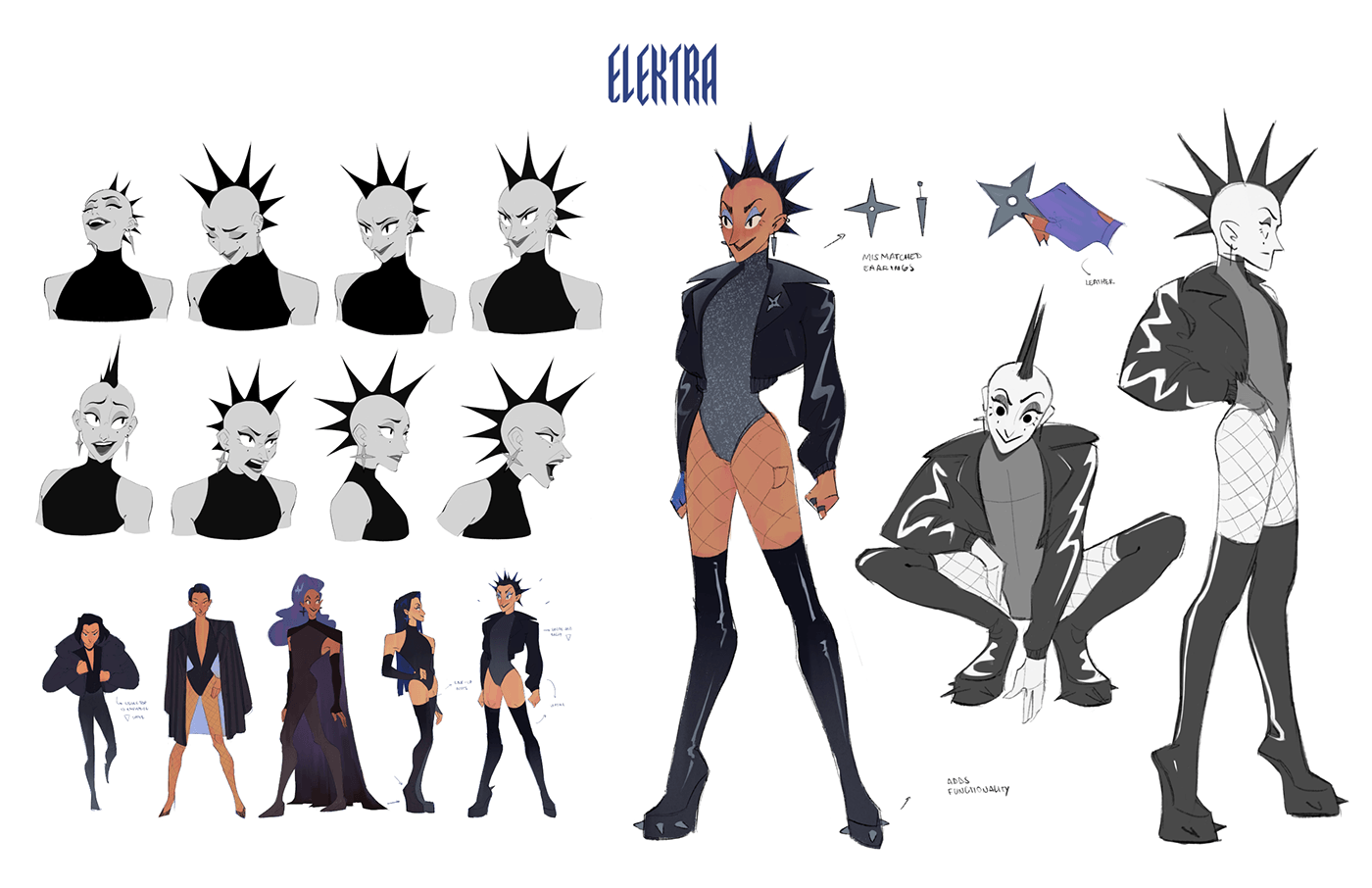 Character design  VisDev concept art Visual Development animation  villain drag queen