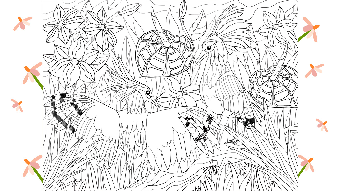 ai animals art coloring book game illustrations vector