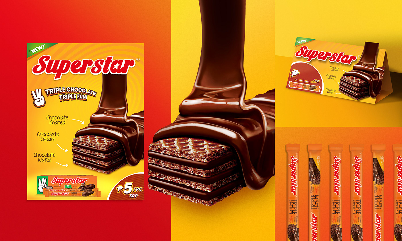Advertising  brand launch chocolate Creative Direction  marketing   OOH print product launch research wafer
