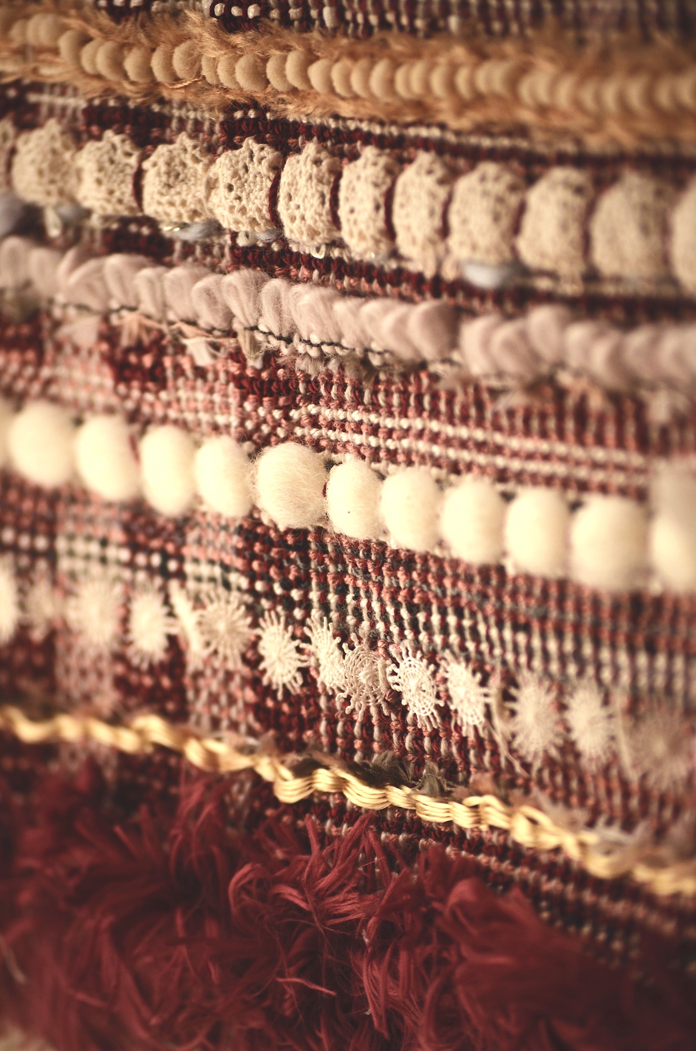 lingerie Fashion  weaving textile design  Hand weaving yarn lace