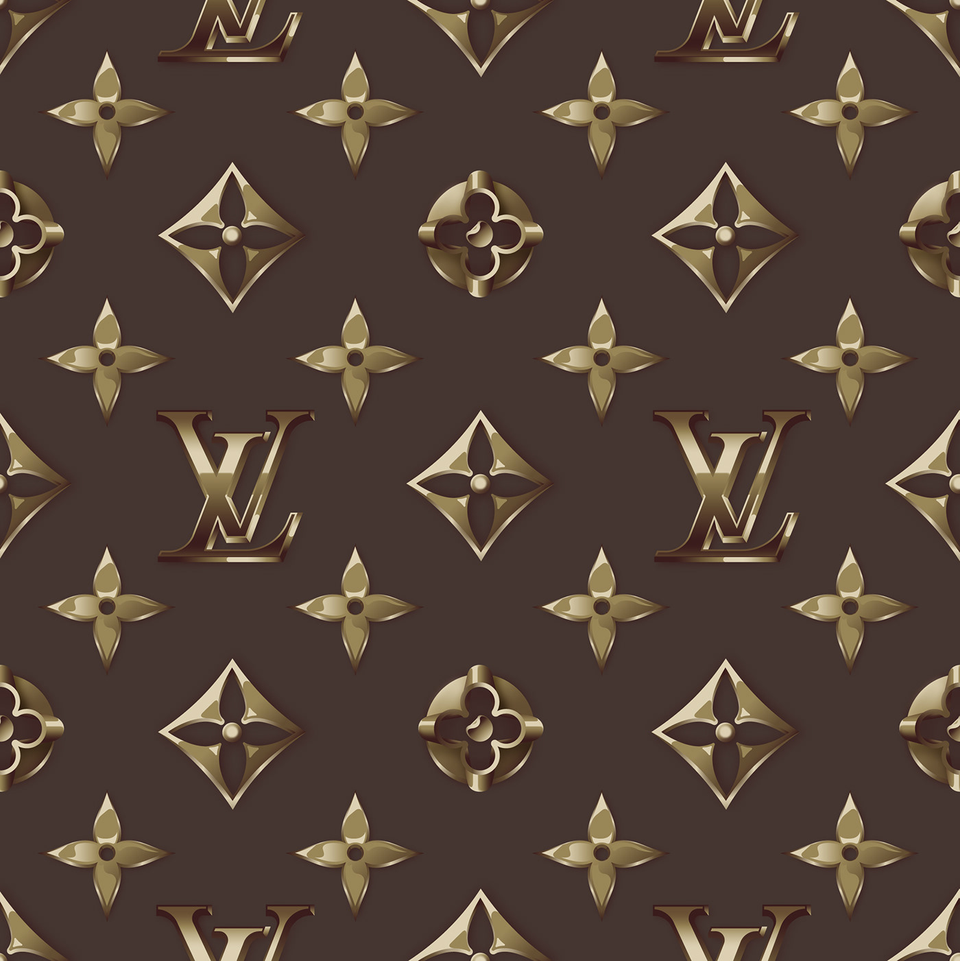 Printable Lv Pattern - Printable World Holiday