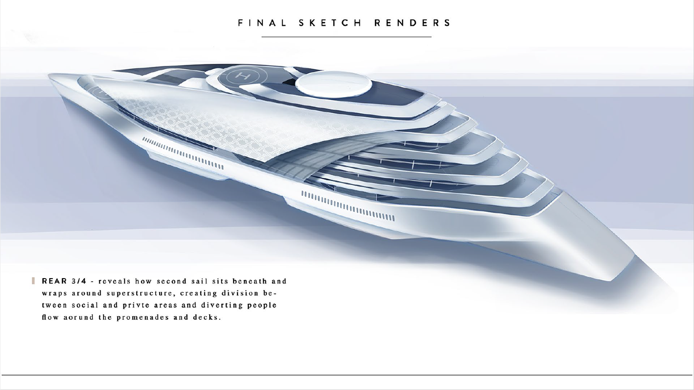 yacht Interior boat design asia art visuals Ocean sea sailing