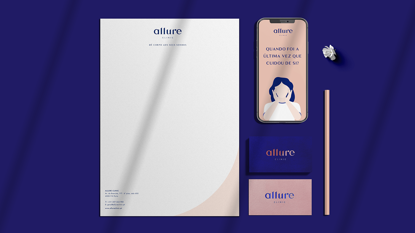 brand branding  businesscard clinic customtype Health identity logo veins women