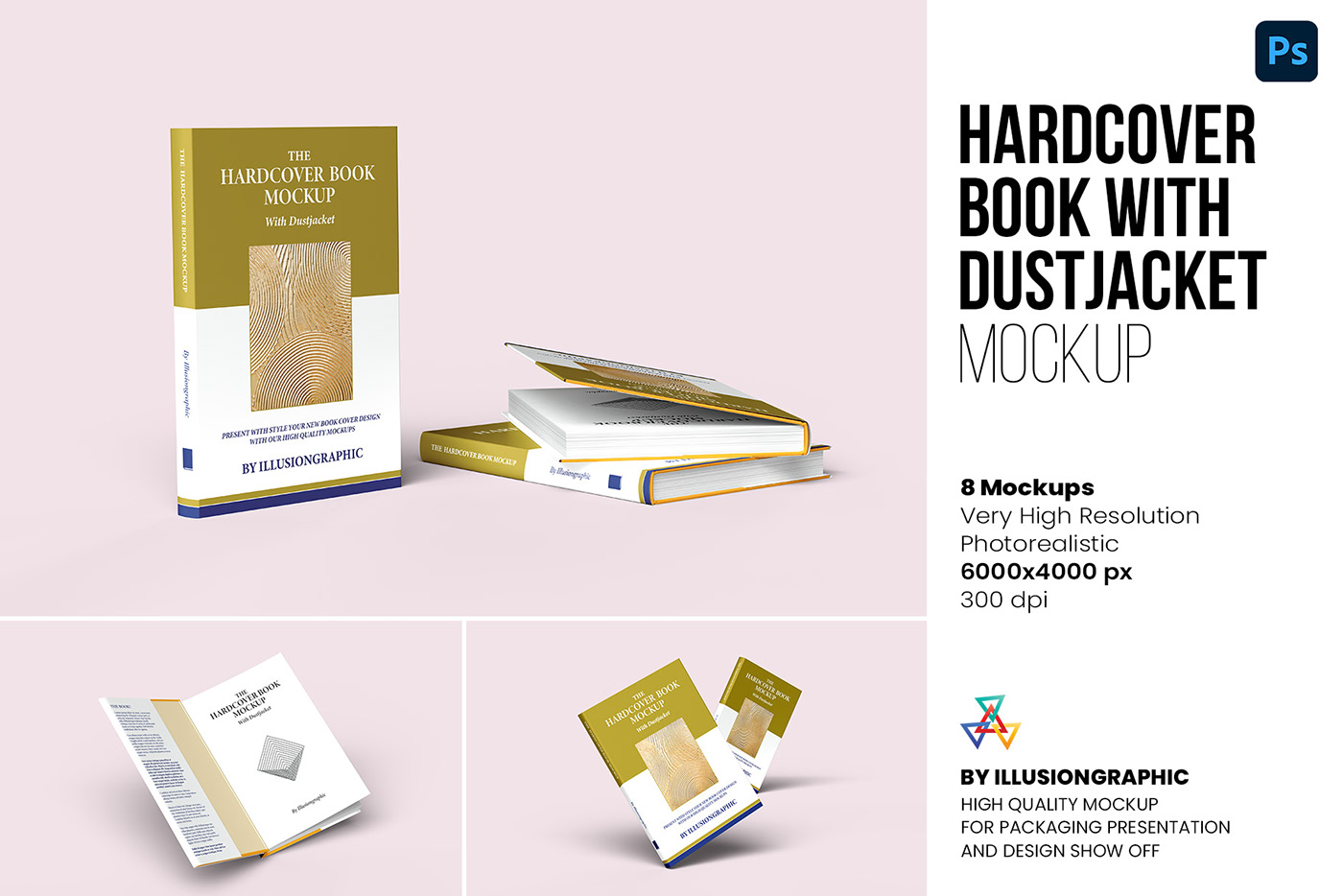 Advertising  book cover Display dustjacket ebook hardcover magazine Mockup presentation
