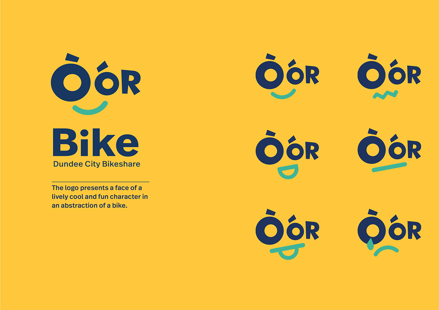 Bicycle bicycle share bike share brand identity branding  dundee graphic design  logo visual identity typography  
