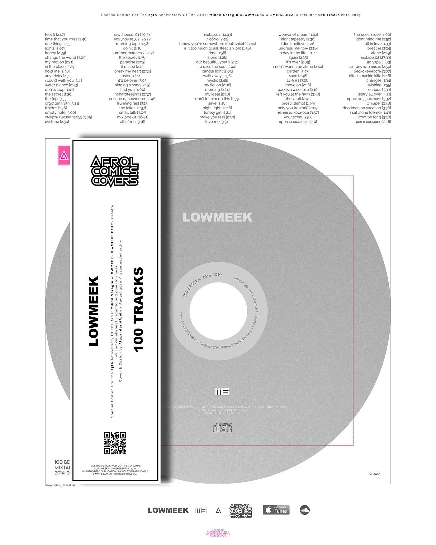 beats cd compact disk design disk lowmeek music poster tracks Mieke