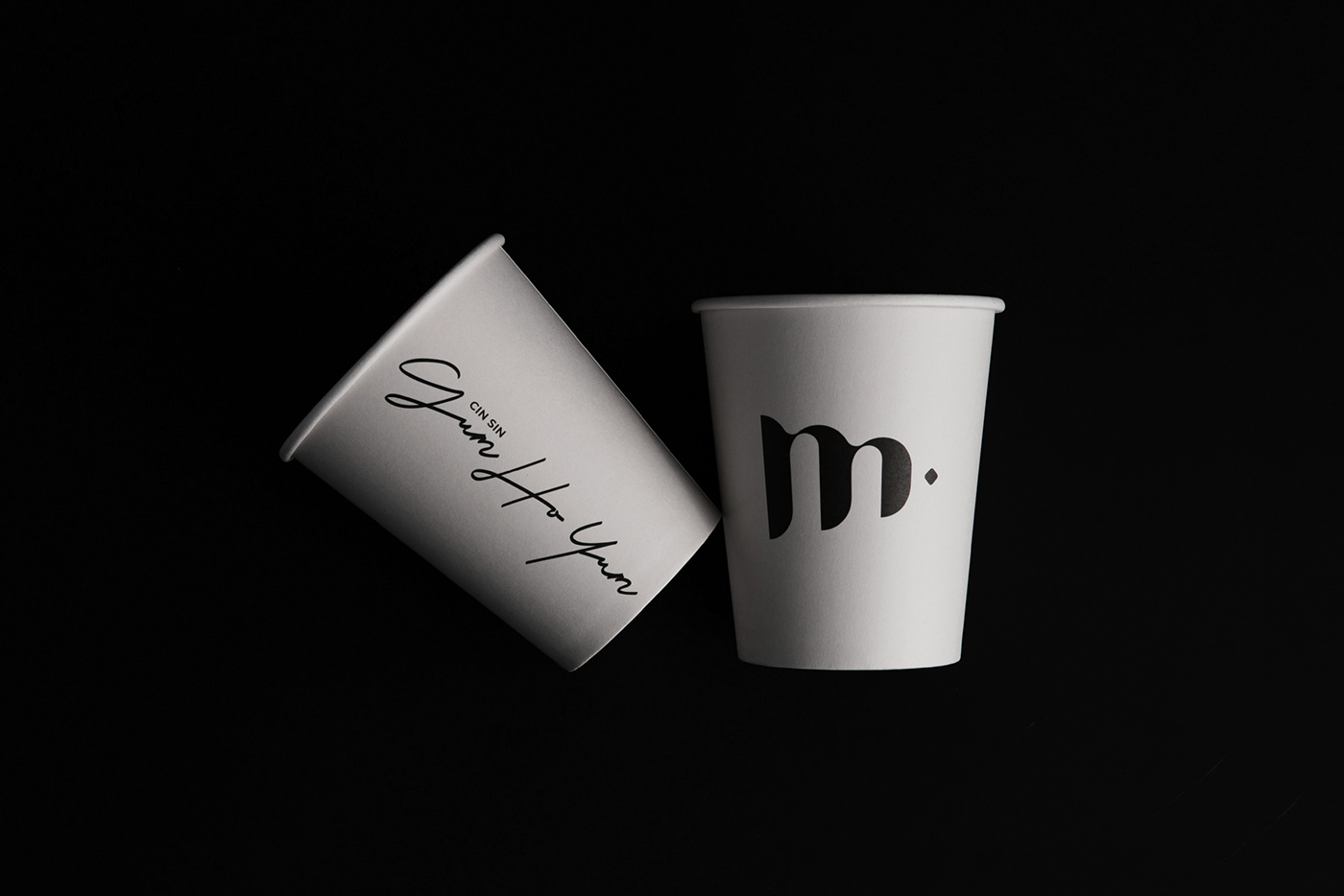 black branding  cafe cake Coffee Hong Kong logo Packaging vincdesign visualidentity
