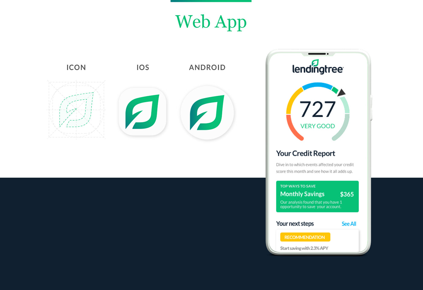 lendingtree Rebrand rebranding logo Web app fincon money design branding 