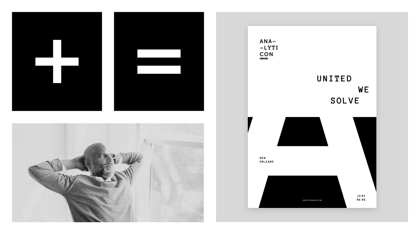 Alteryx analytics art direction  black & white branding  concept conference design experience design