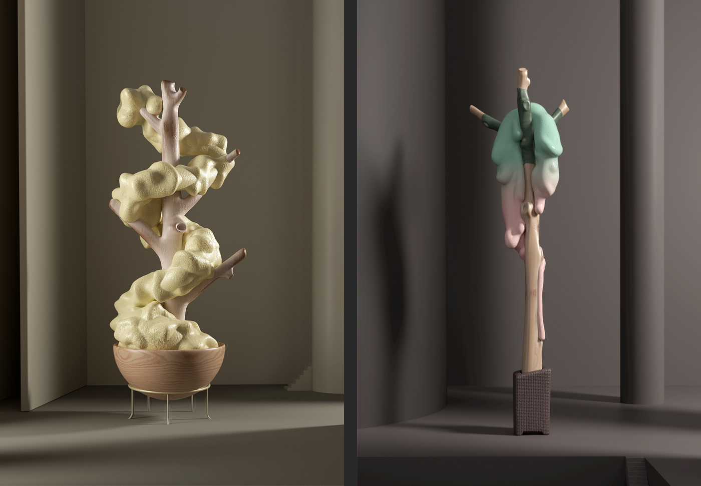 3D animation  design sculpting  plants direction art direction  motion ILLUSTRATION  sketches