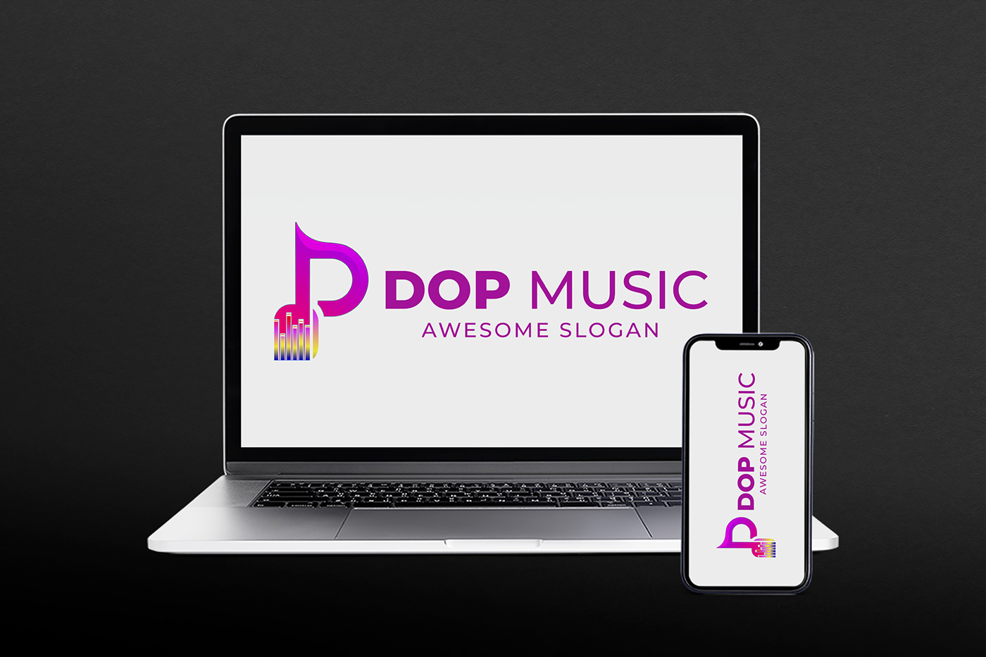music Music Center interior design  modern graphicdesign logodesign Logotype Logo Design DOP MUSIC LGOO sohelbranding