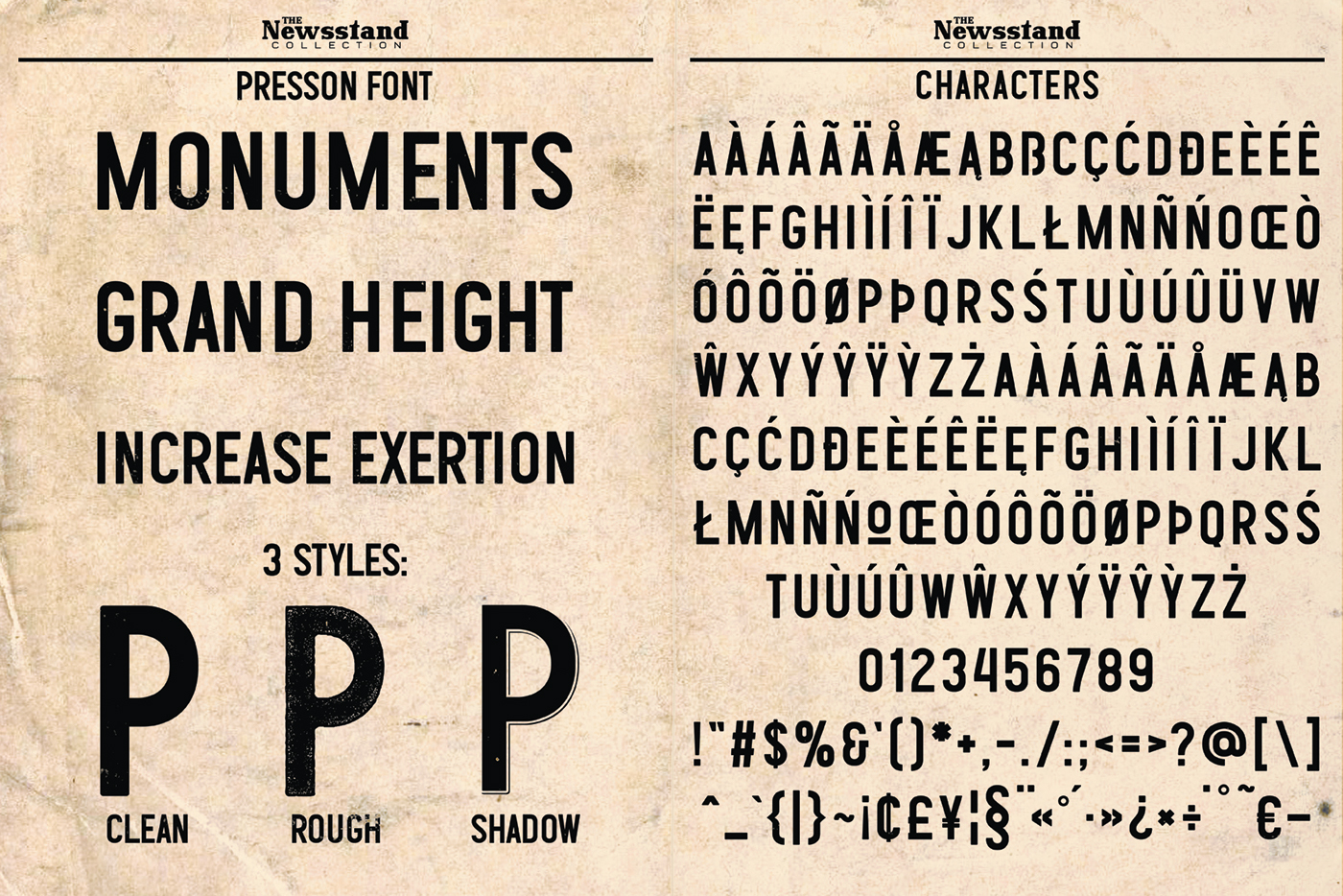 font Display stamp display font logo vintage Retro newspaper Header