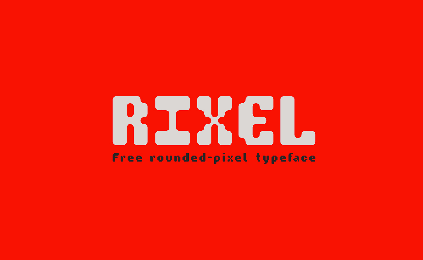 pixel Typeface font free new featured type poster free download modern