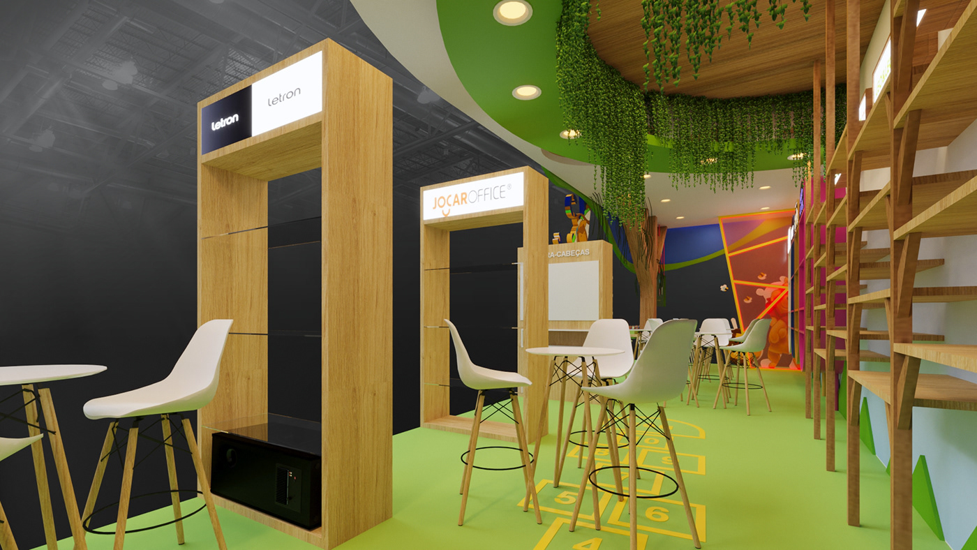 cenography Exhibition  exhibition stand Stand booth design booth rendering archviz