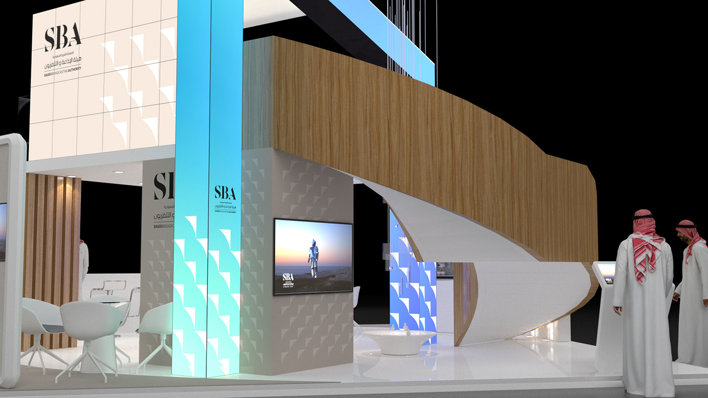 SBA Saudi Arabia Exhibition Design  booth design exhibition stand Advertising  Stand booths Events authority