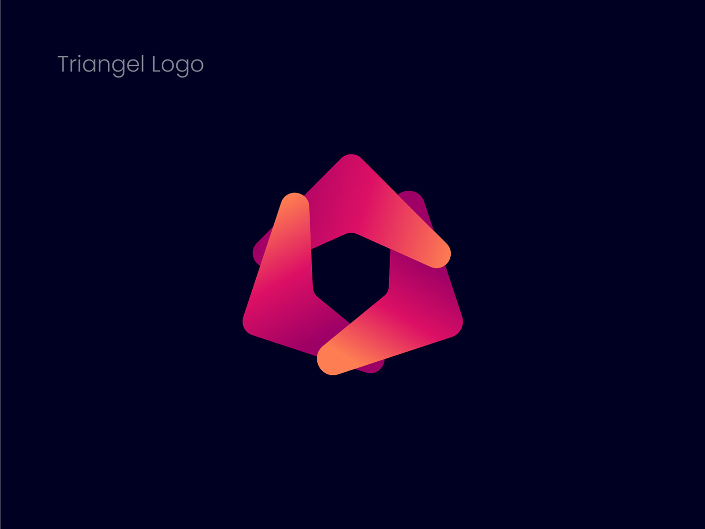 gradients logo Logo Design logo trends 2022 modern Modern Logo tech Tech logo Technology triangel logo design