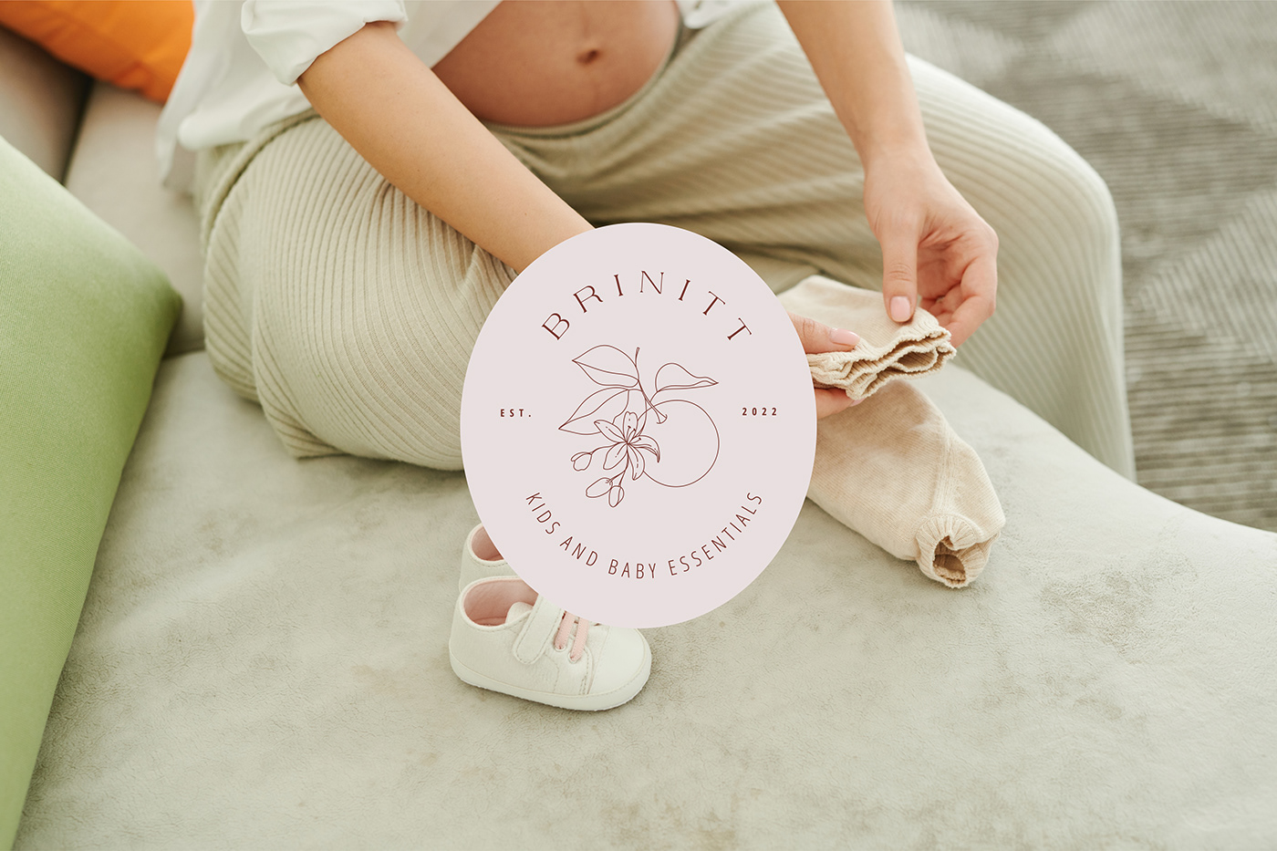 baby clothes brand identity branding  Instagram template logo Packaging Social Media Design