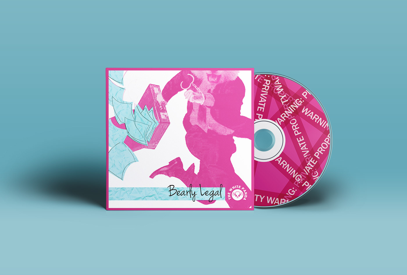 cd cover miami illegal song dj Album Panda  freedom poster band art pink