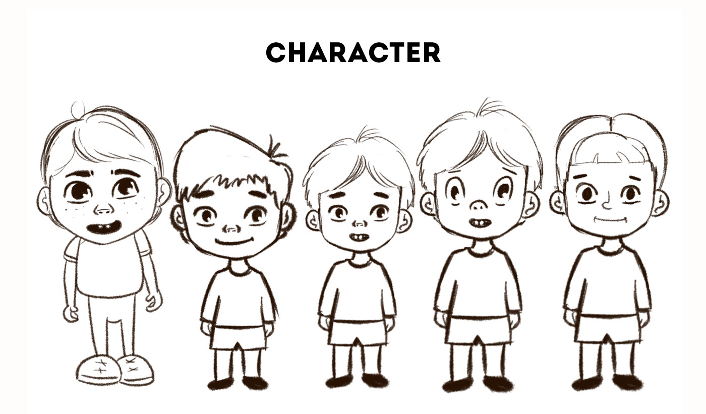 art cartoon Character Character design  children illustration cute character Digital Art  digital illustration ILLUSTRATION  Little Boy