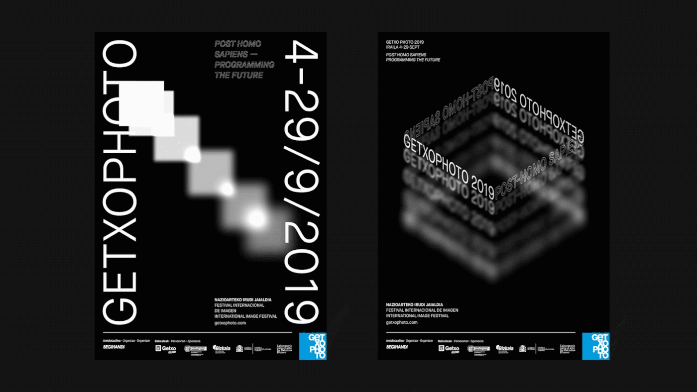 branding  Exhibition  exhibitiondesign festival festivalgraphics generative generativedesign motion visualidentity Getxophoto