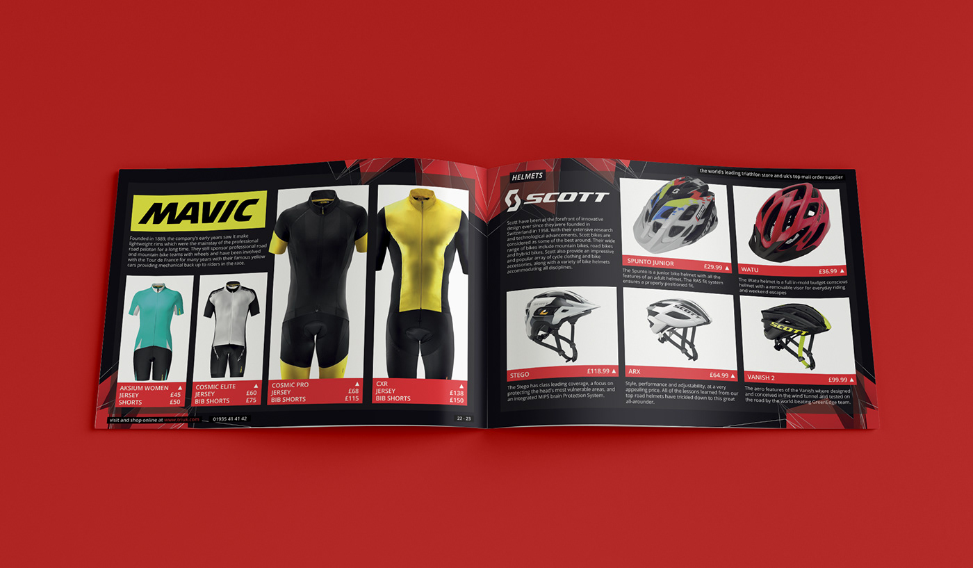 Catalogue Triathlon brochure swim cycle run