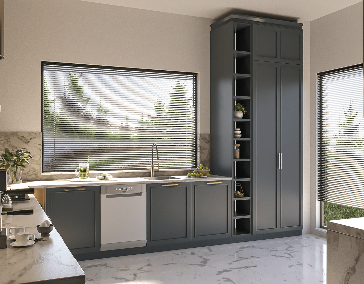 interior design  residential kitchen visualization Render architecture corona 3ds max