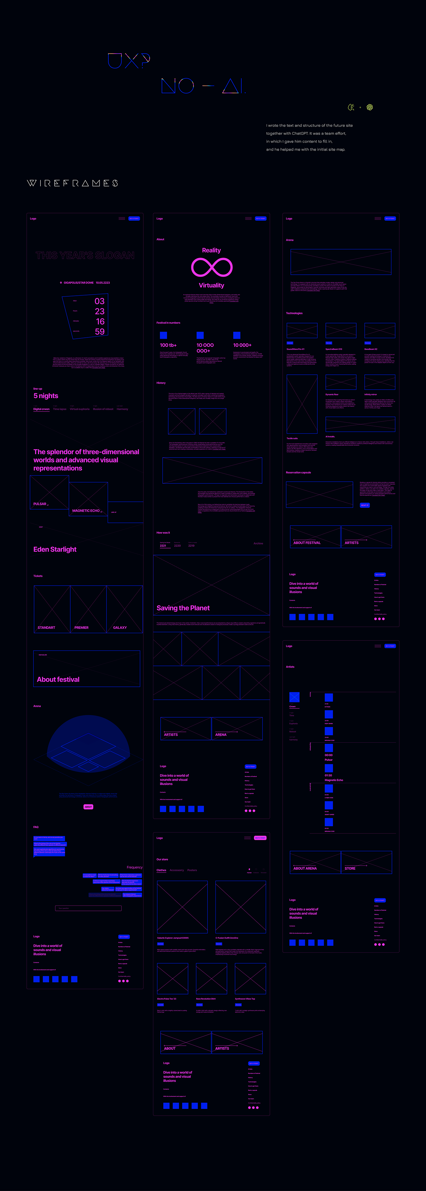 UI/UX Web Design  ai neural network artificial intelligence midjourney concept visual Cyberpunk futuristic
