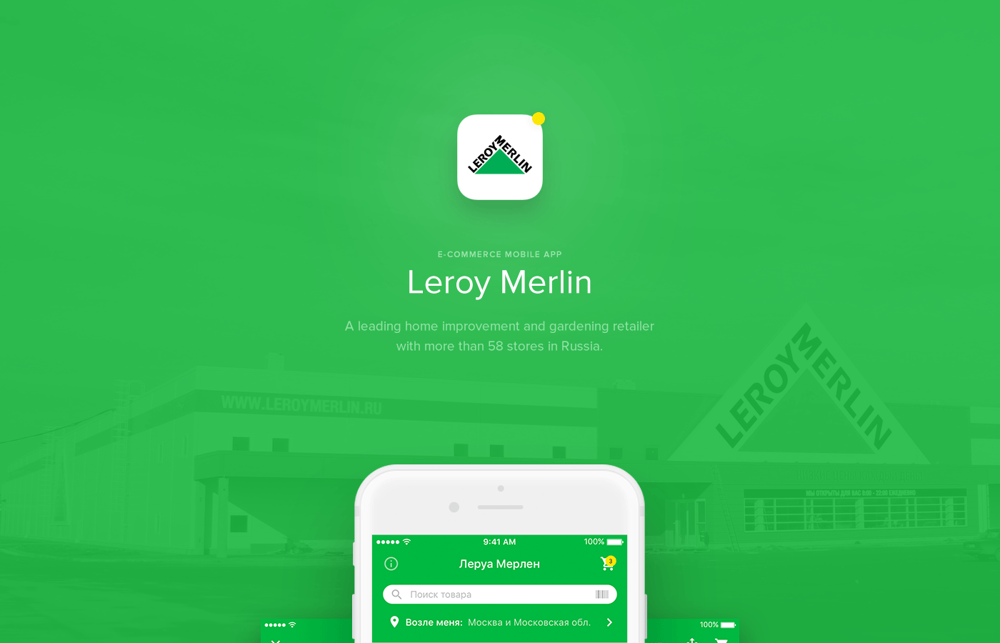 Ecommerce mobile Leroy Merlin leroy merlin redesign application Mobile app Mobile Application Russia