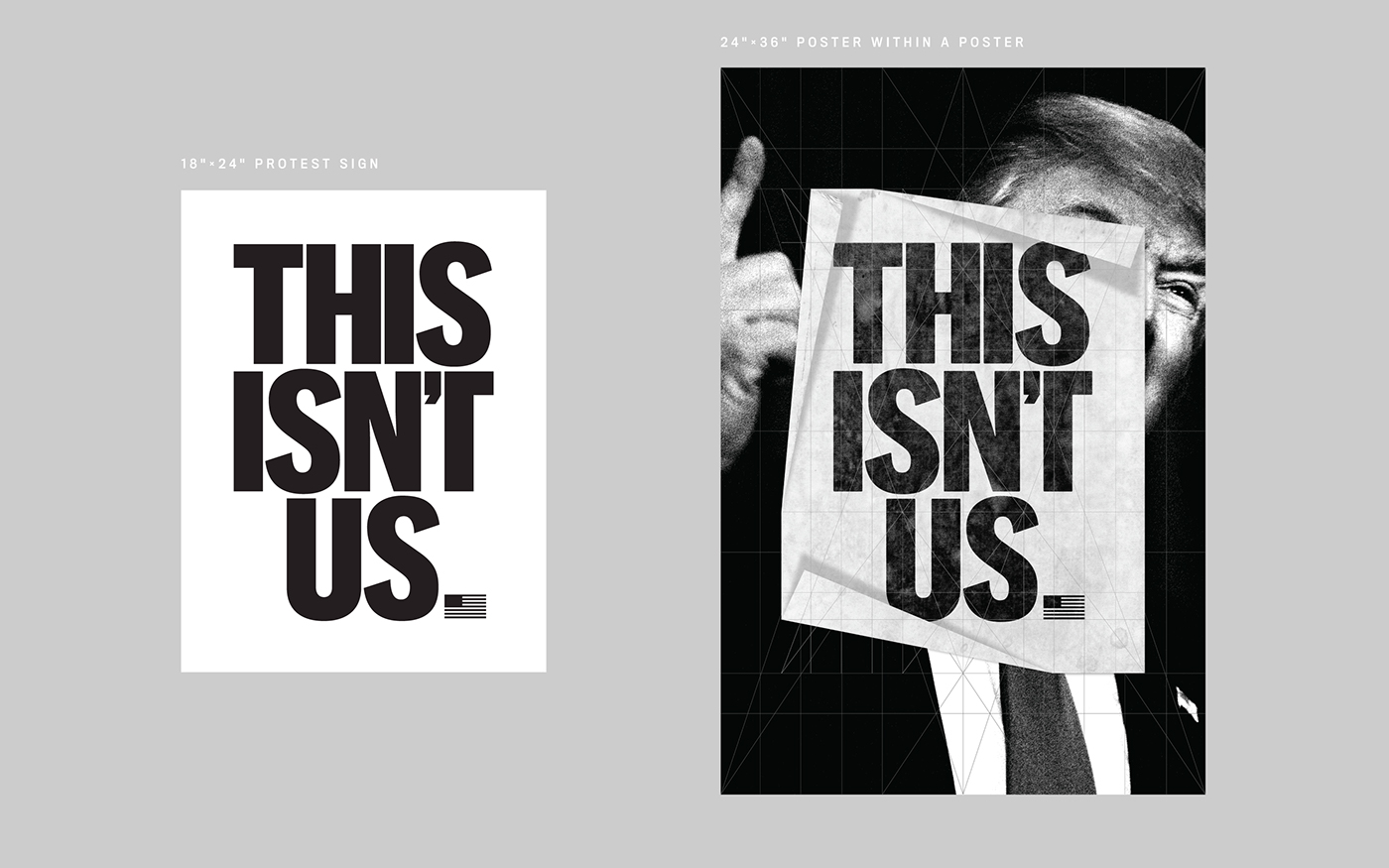 Adobe Portfolio Propaganda Street Art  anti-trump Election ligature typography   risograph Riso Donald Trump